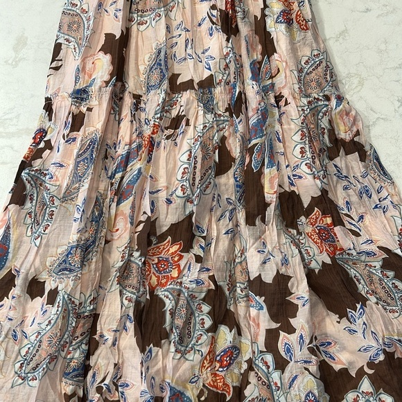 Fate Women's Long Dress - Pink and Brown Floral - Picture 10 of 16